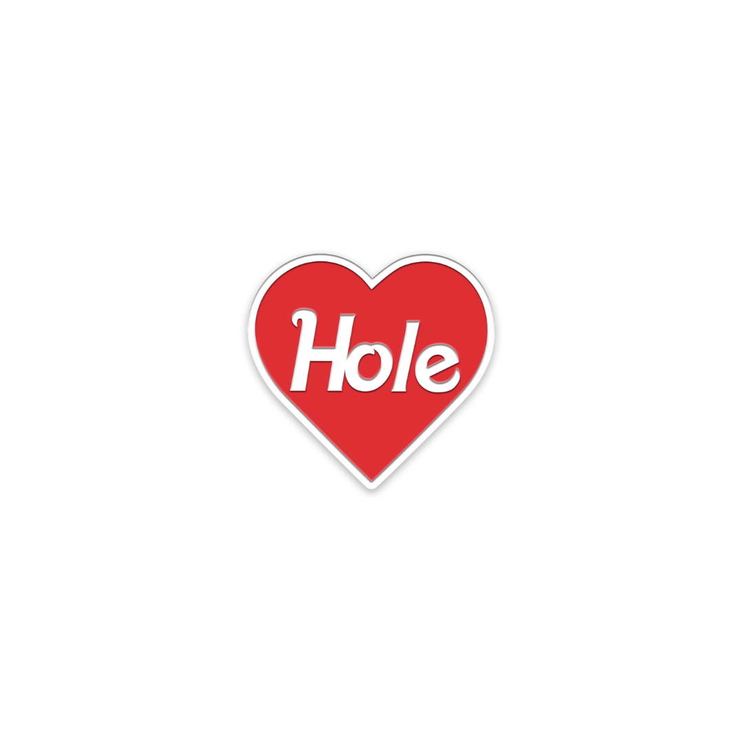 Red Heart Enamel Pin