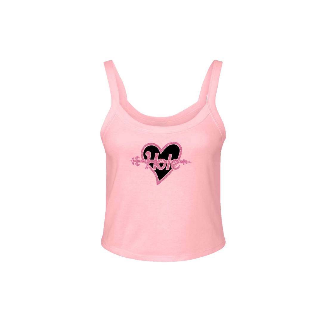 Glitter Pink Logo Tank Top